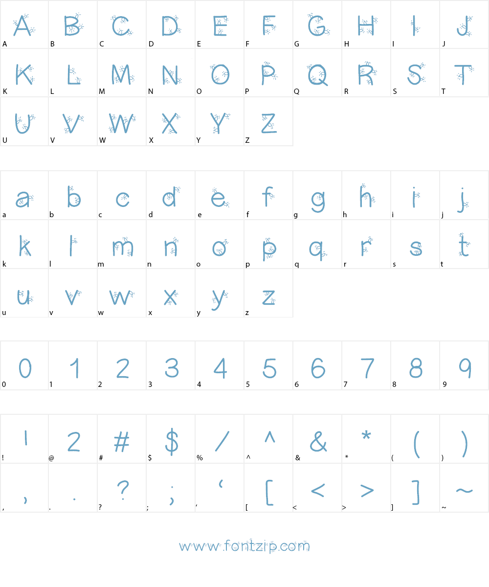 ChristmasLigtness Font Character